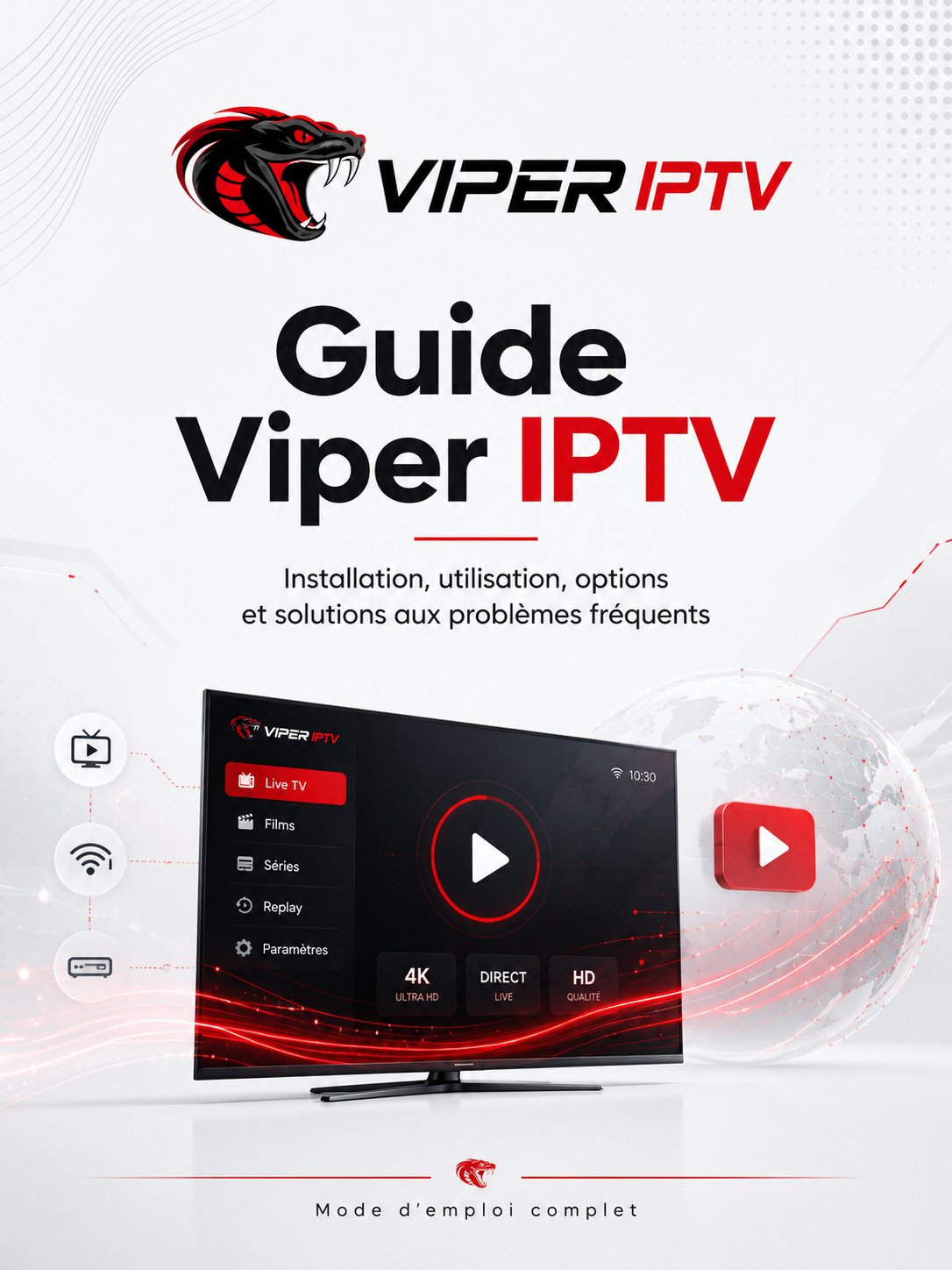 Cover PDF Guide Viper IPTV problèmes solutions et code coupon